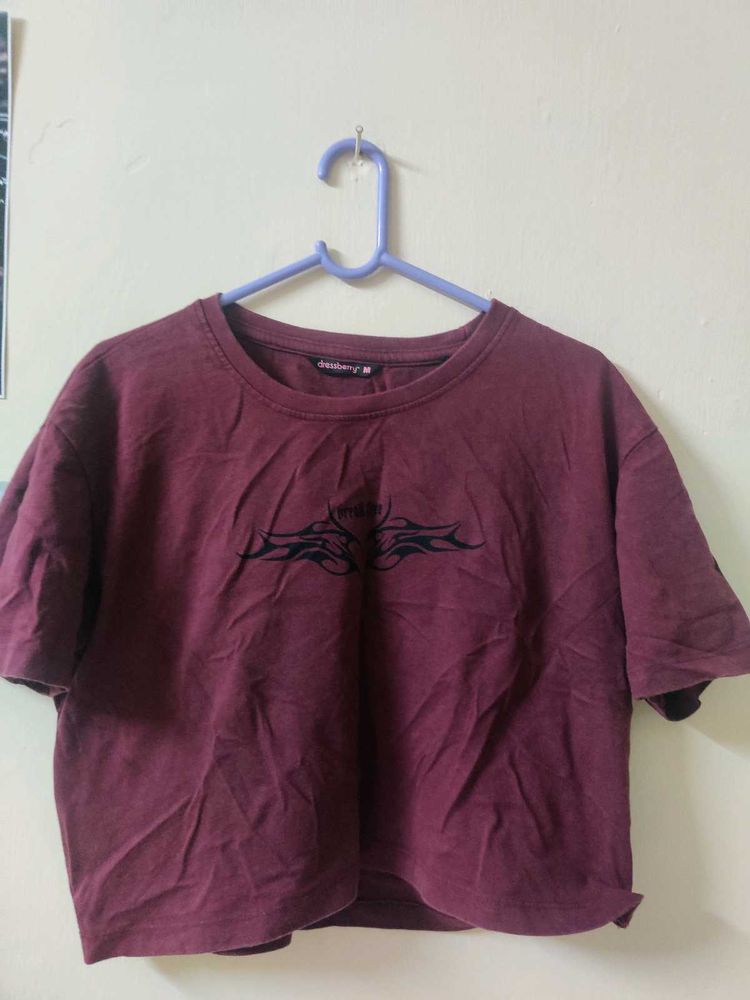 Maroon Graphic Tee