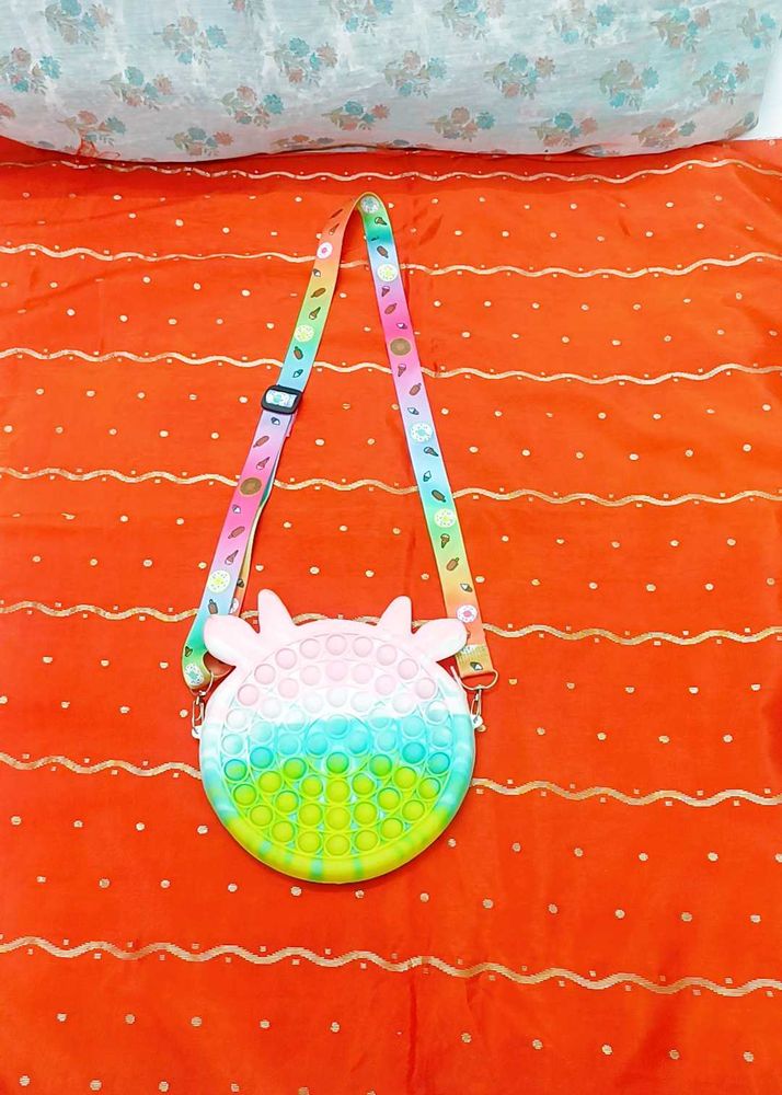 Cute Cow Pop It Crossbody Bag