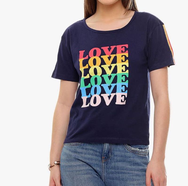 Printed Round Neck T-shirt