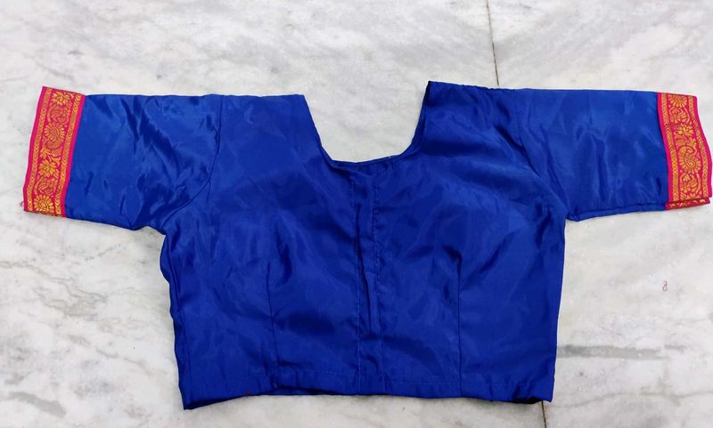Silk Neavy Blue Colour Blouse