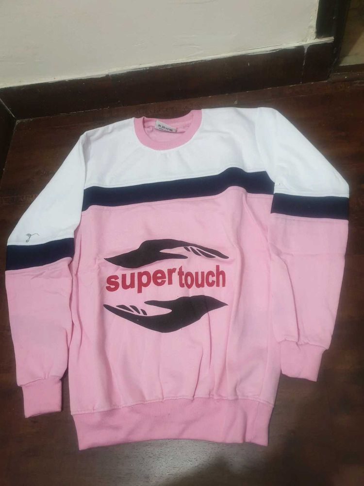 Stylish Pink Supertouch Sweatshirt