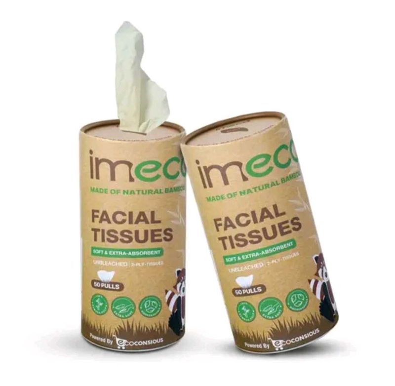 Car Bamboo Facial Tissues pack of 2