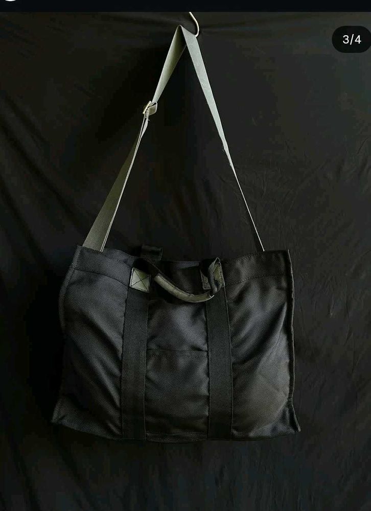 Black messenger bag