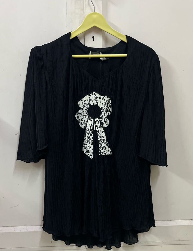 Black Top with Print