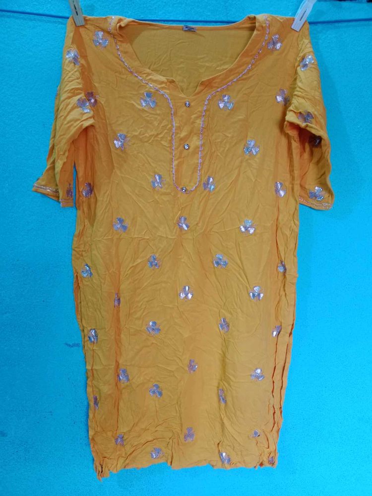 Yellow Kurta XXL Size