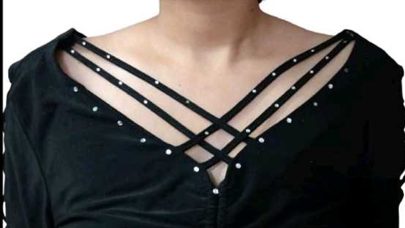 Criss Cross Black Top