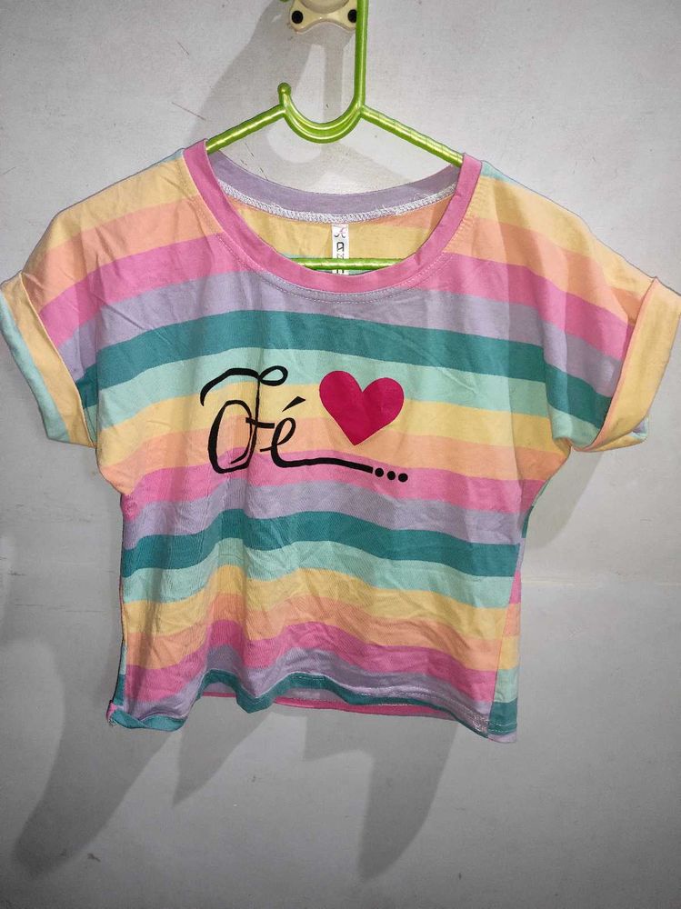 Cute Rainbow Crop Top ❤️🌈