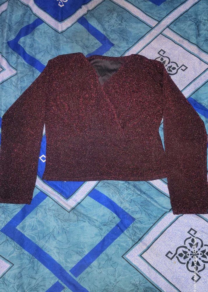 New Party Wear Sequins Crop Top