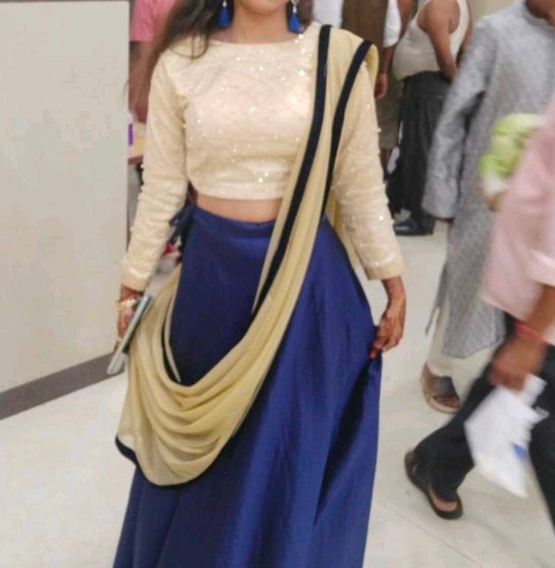 Blue Lehenga Choli Set
