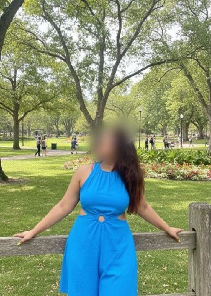 Blue Cutout Jumpsuit