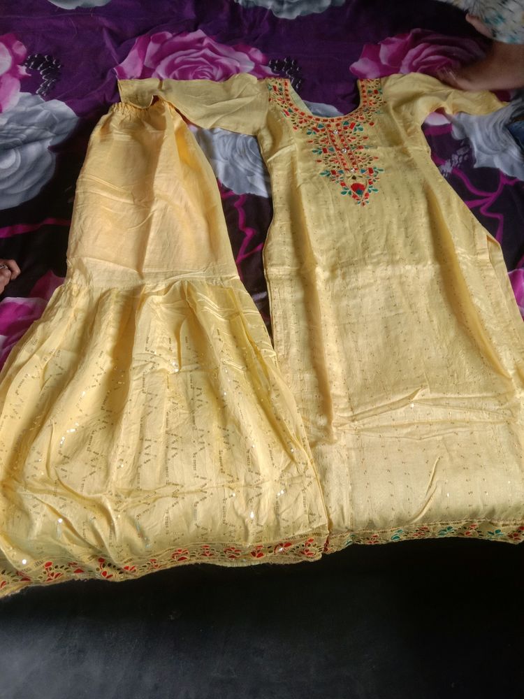Haldi Dress Suit And Sarara Use Only One Time