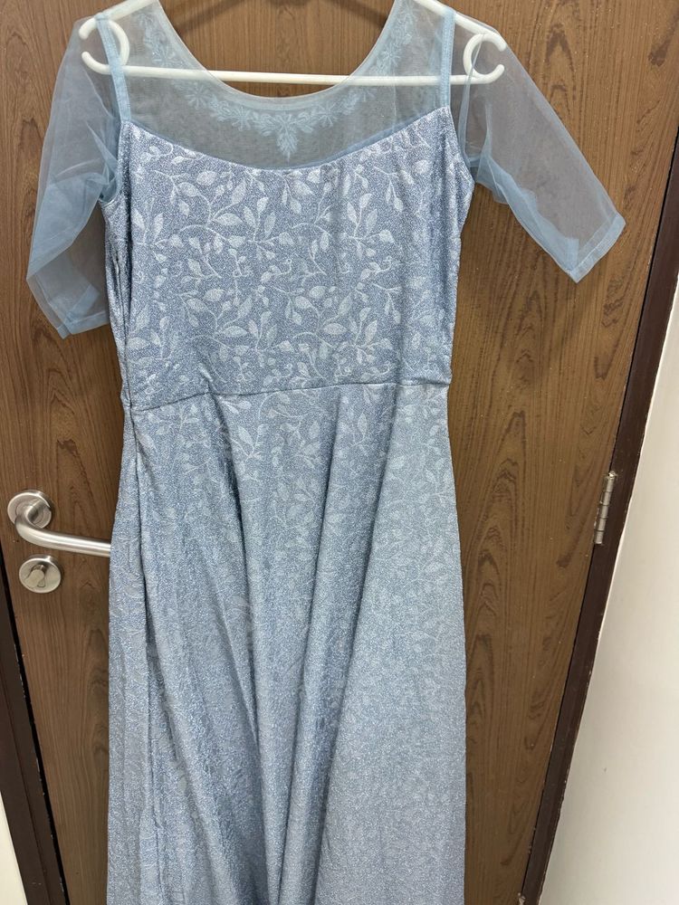 Silver Grey Ethanic Gown