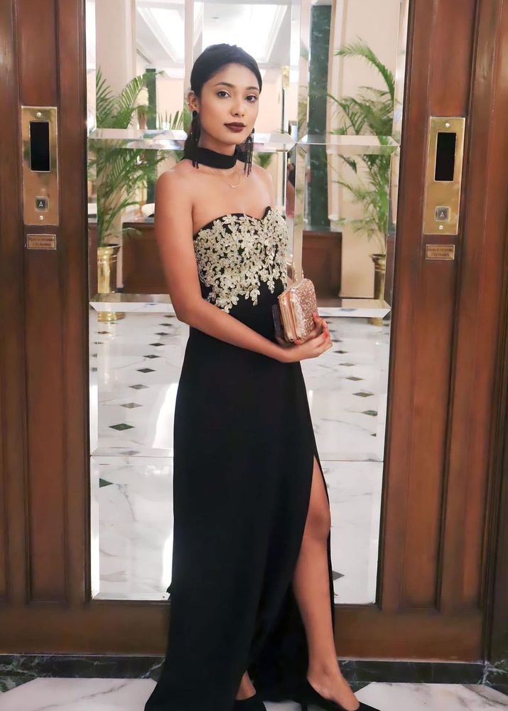 Elegant Black Maxi Gown