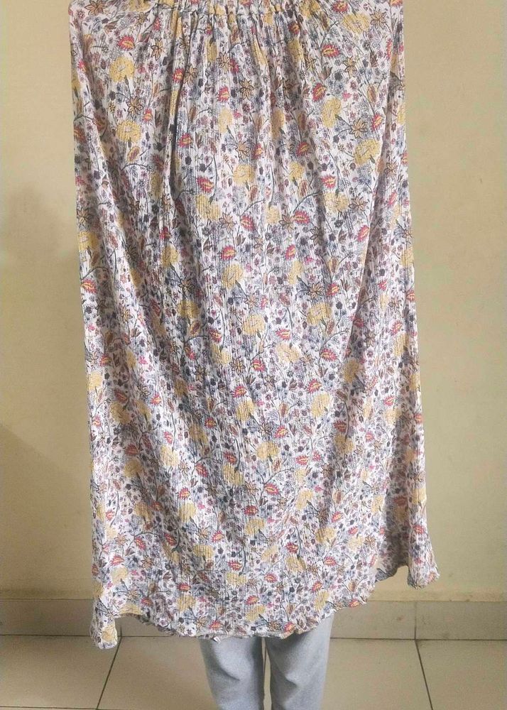 WOMENS FREE SIZE FLORAL SKIRT