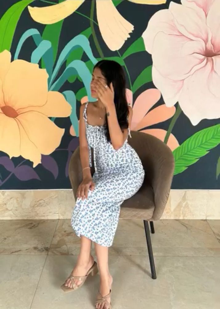 Baby Blue Floral Dress 💙