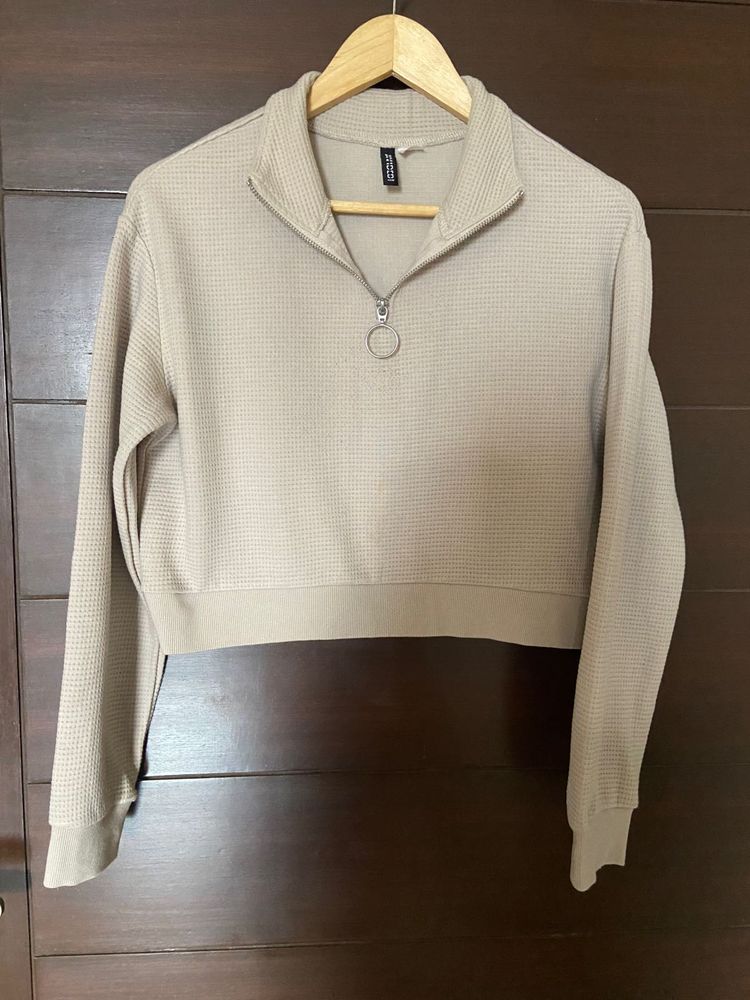 H&amp;M Relaxed fit Zip Pullover (xs)