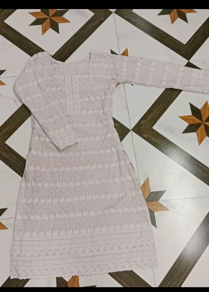 💥Deal Of The Day Embroidery Design Light Pink Kurta