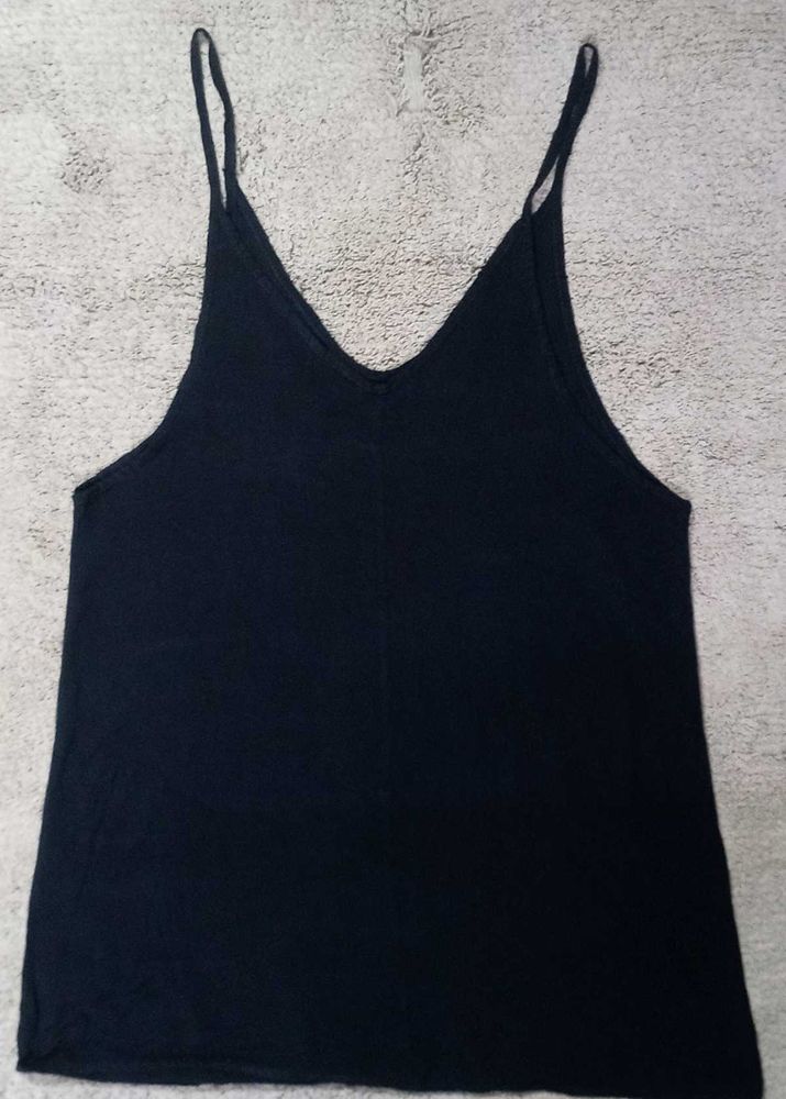 Sleeveless Black Tank Top