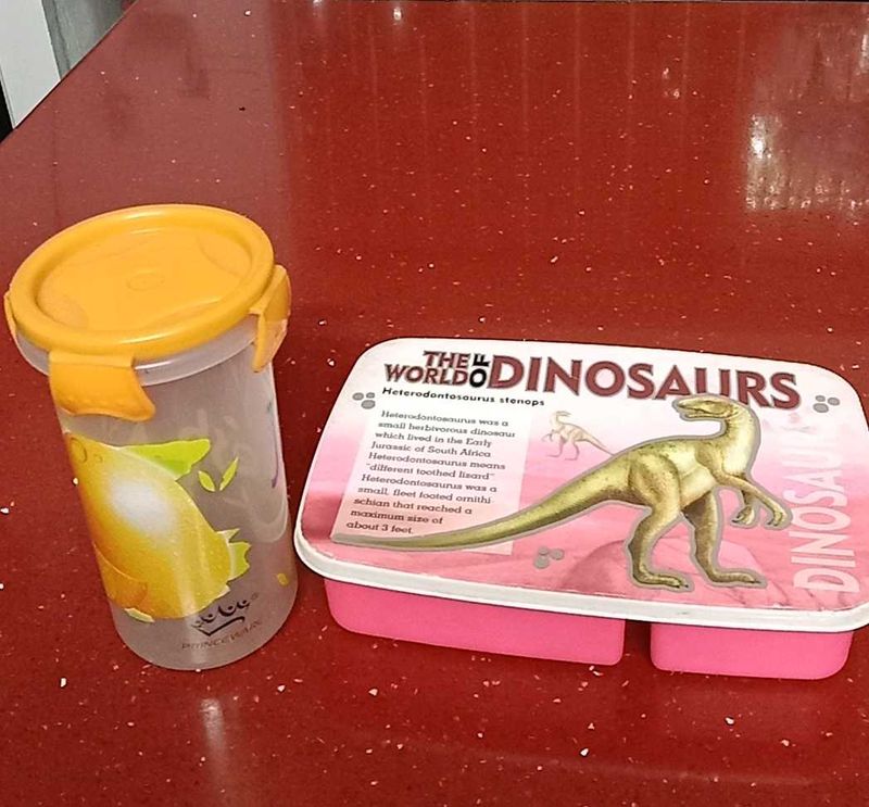 Lunch Box And A Juice Bottle
