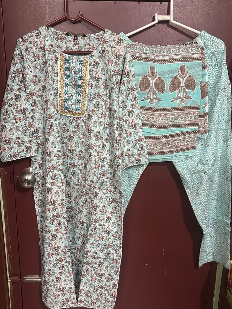 Floral Print Kurta Set