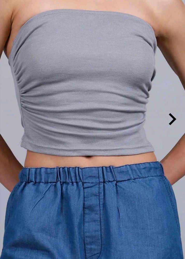 Gray Tube Top
