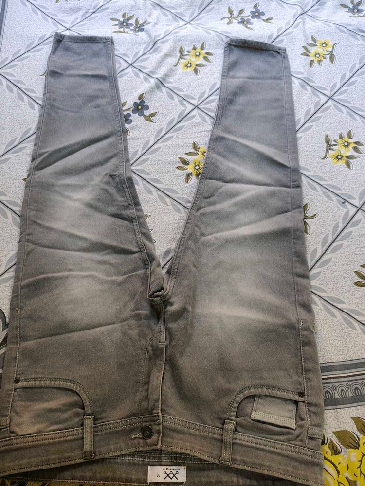 Stylish Grey Denim Jeans