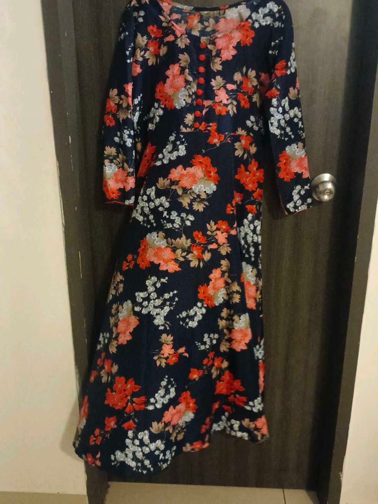 Floral Print Midi Dress