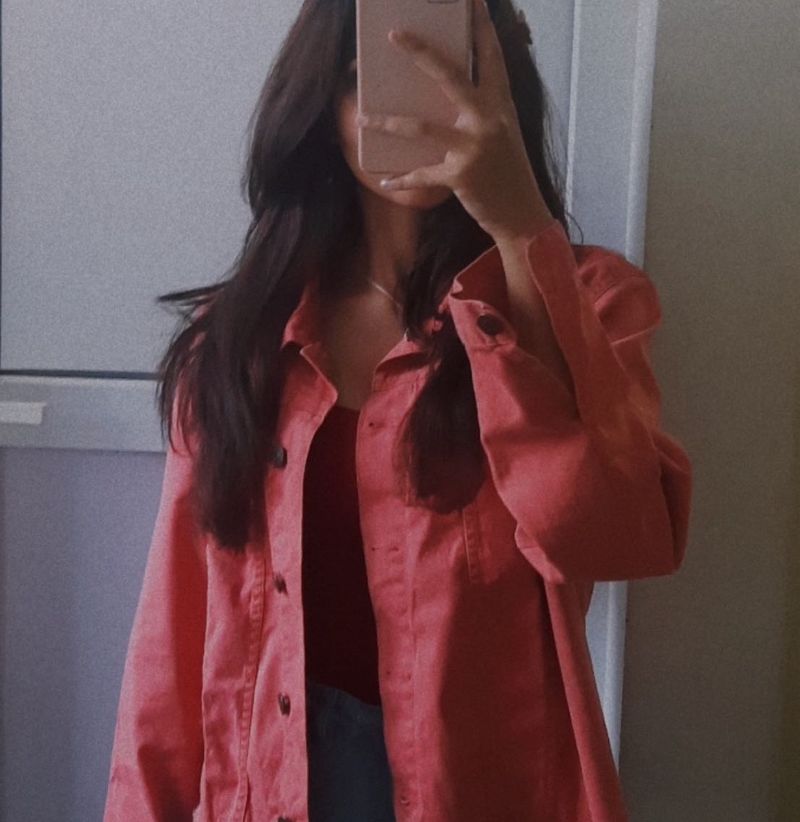 Pink Denim Jacket