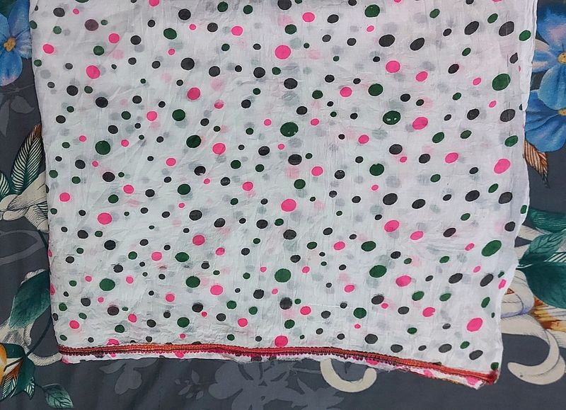 White Cotton Dupatta/ Stole