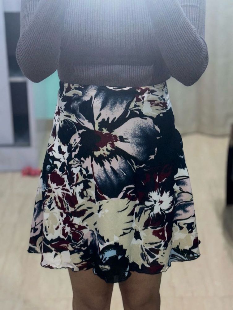 Floral Print Skirt