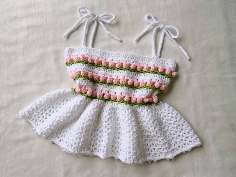 Crochet Tulip 🌷 Ruffle Top