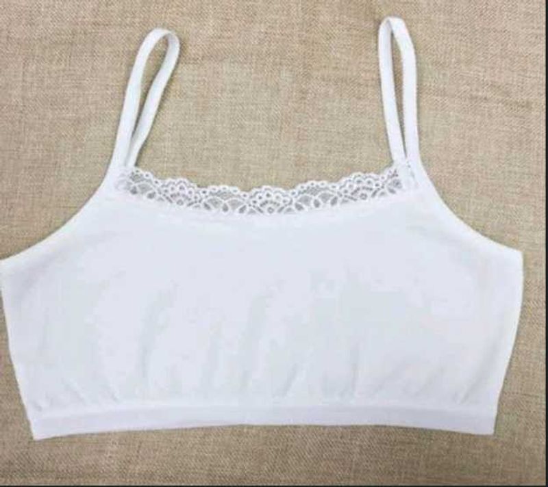 Blue Lace Trim Cami Top