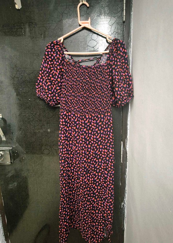 Patterned Midi Sundress