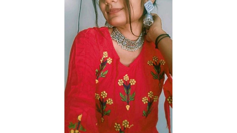 Silver Jhumka Earrings