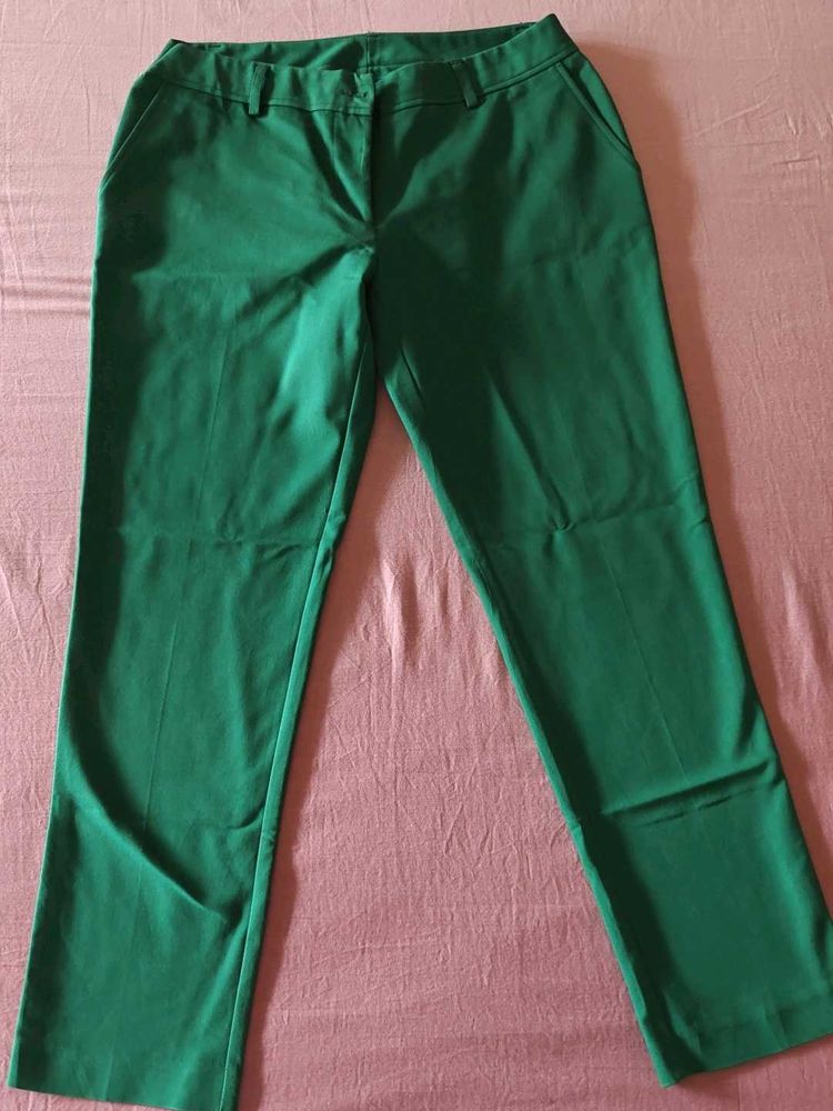 Green Straight Leg Pants