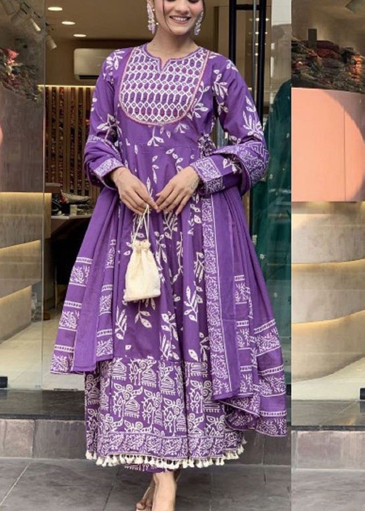 Kalini Purple Kurta Set