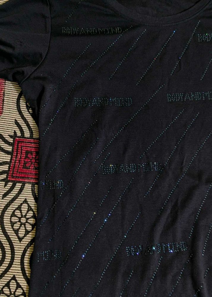 Rhinestone Logo T-Shirt