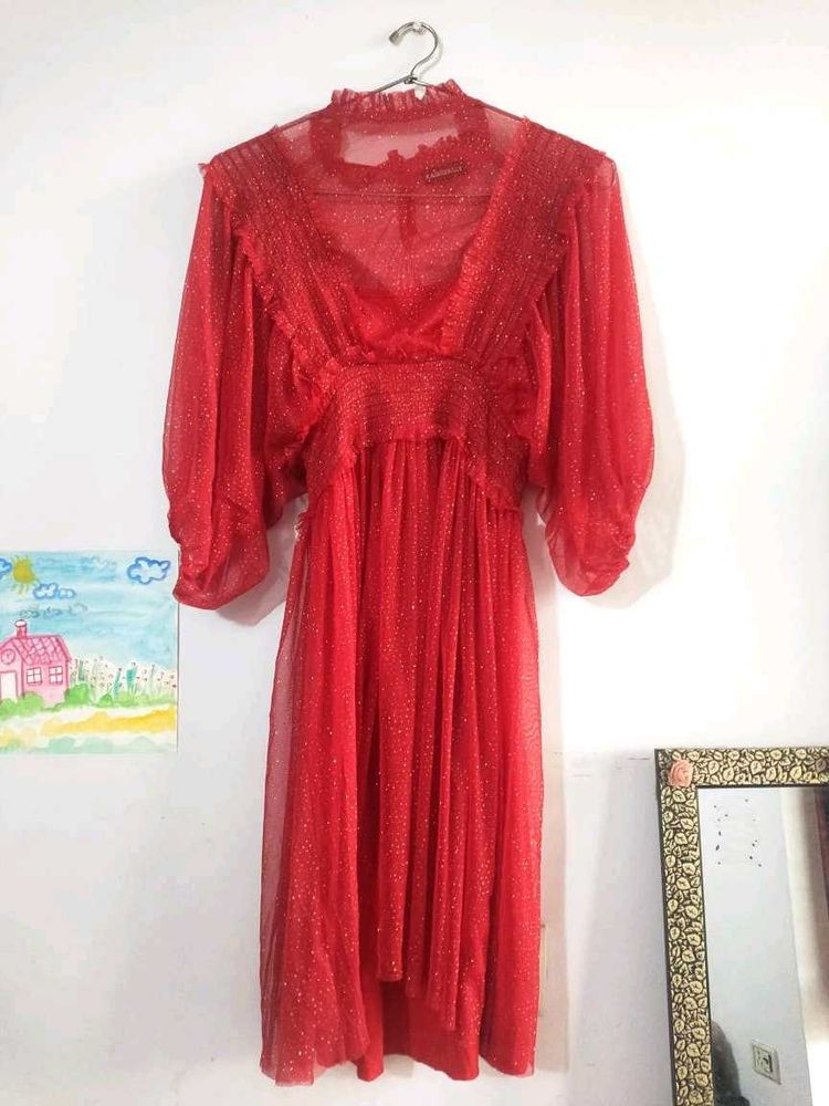Pink Glitter Party Dress