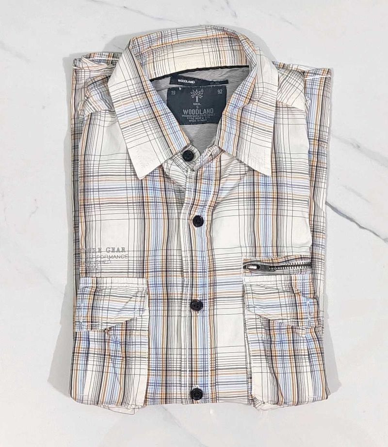 WOODLAND Striped Shirt