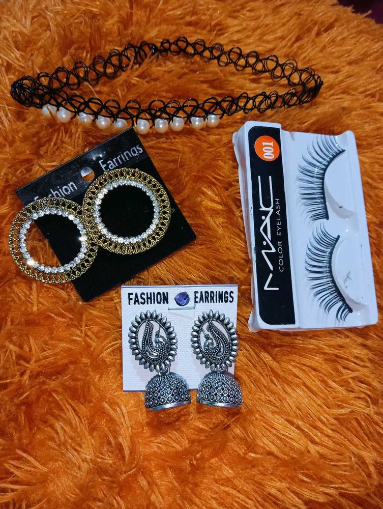 Jewelry &amp; Eyelash Bundle