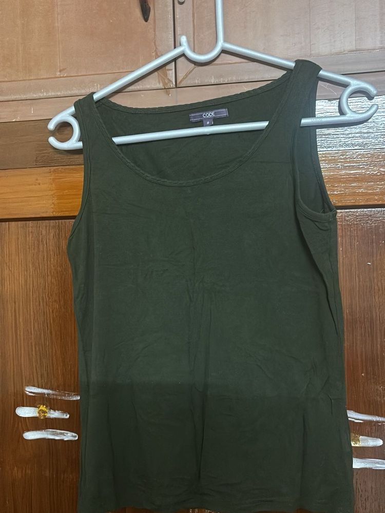 Olive Green Tank Top