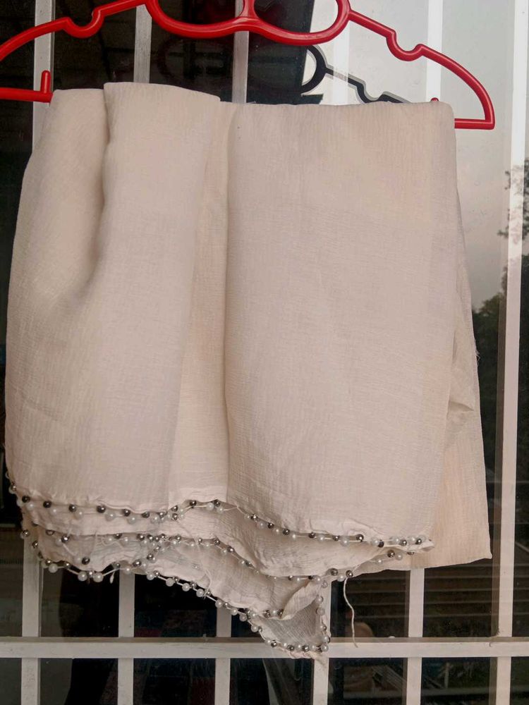 🧣🧣2 Set Of Dupatta , One Blue And  White