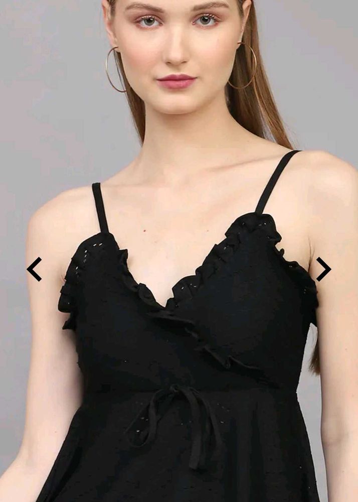 Hot Black Ruffle Dress 🥵