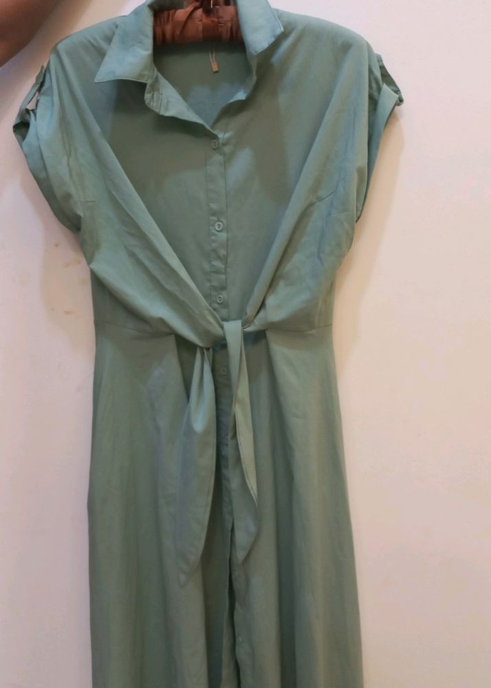 Turquoise Midi Dress