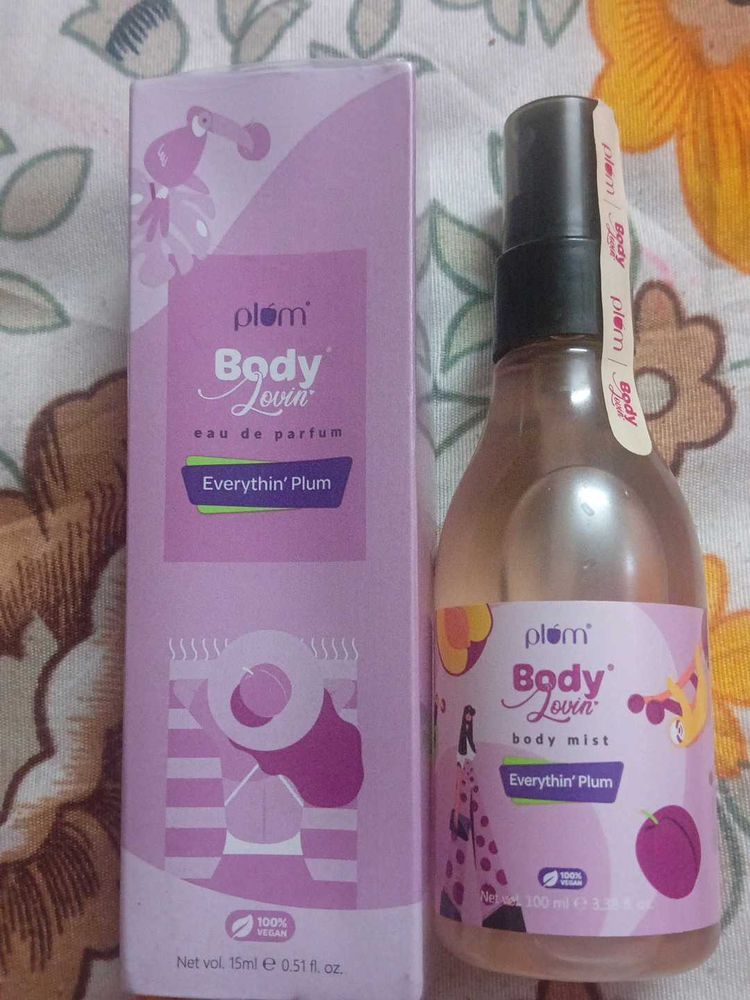 Plum Body Lovin' Mist and edp comb