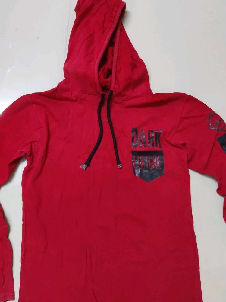 Red Graphic Hoodie