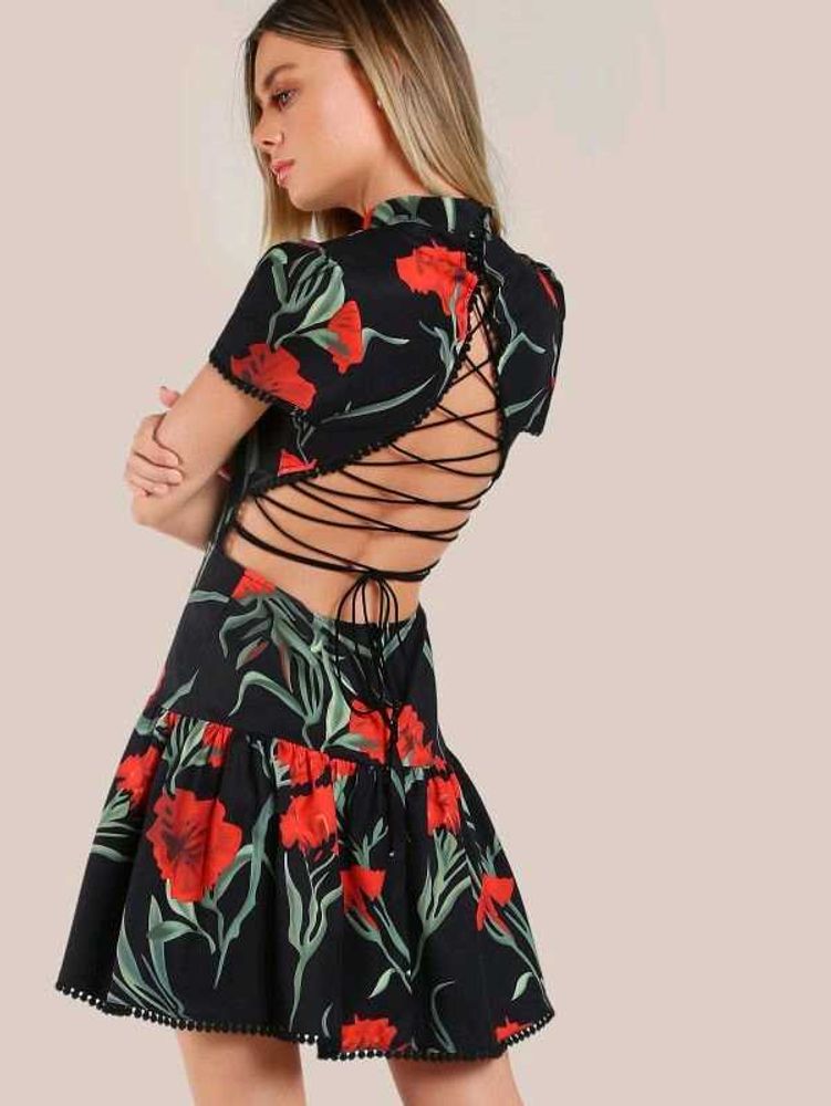 SHEIN Backless Dress