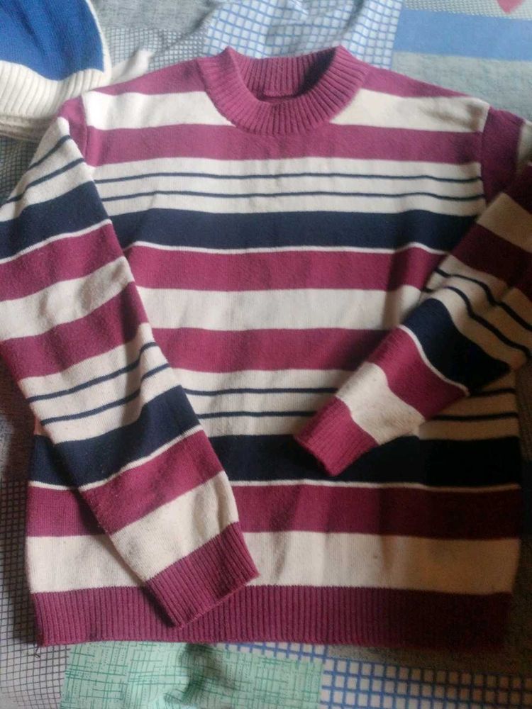 Striped Knit Sweater