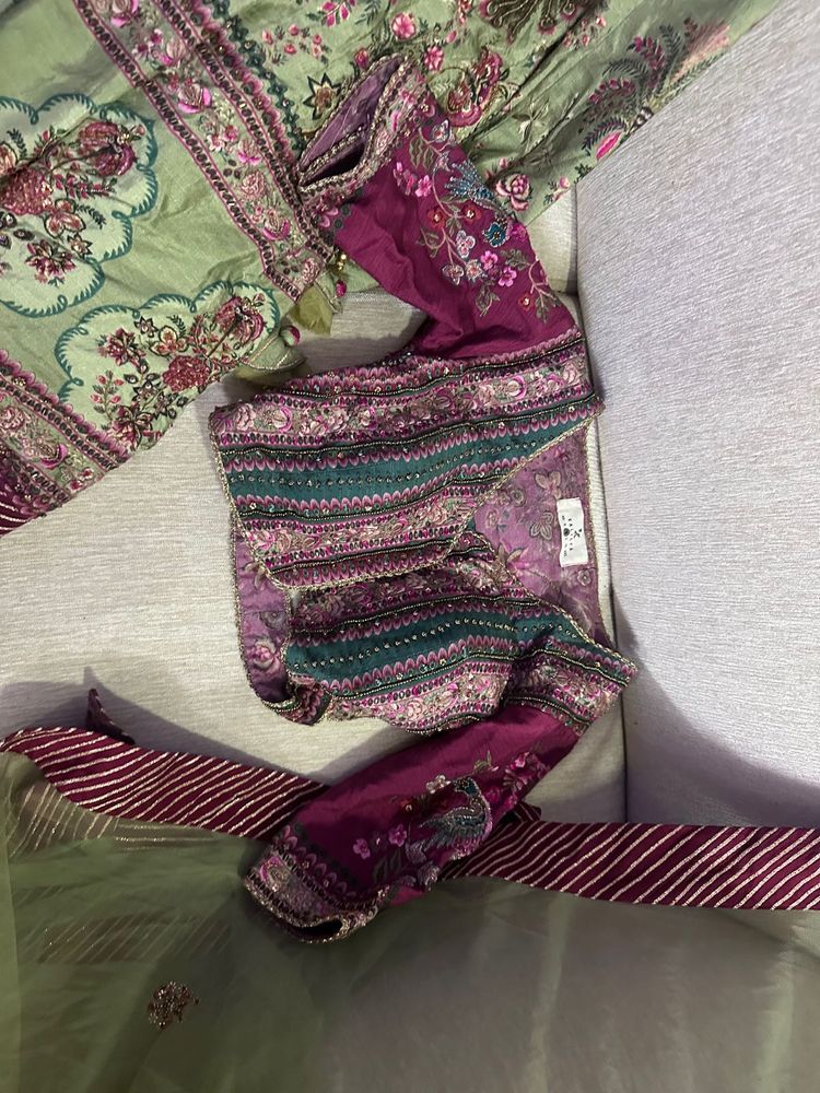Heavy Embroidered Vintage Lehanga