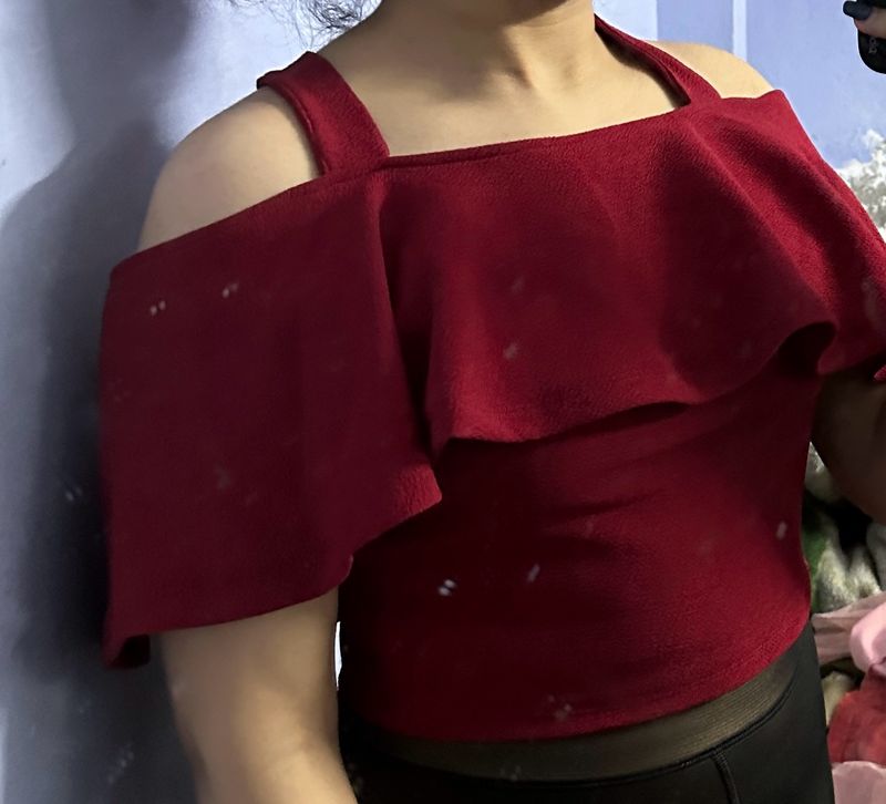💥30 Rs.Off💥 Sexy Maroon Top